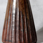 Antique Edo Tanba Ware Shinogi Ribbed Stoneware Flower Vase Bakumatsu Japan10