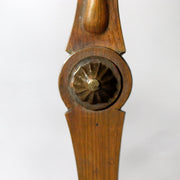 Late Edo Meiji Brass Folding Candlestick Karakuri Style BOSa6217