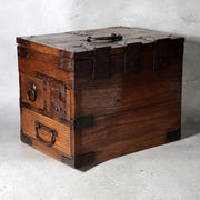 Antique Small Meiji Japanese Wooden Suzuribako Writing Box Ko dansu WO6290