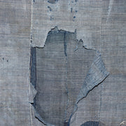Antique Japanese Boro Indigo Fabric Patchwork Ranru Cotton Textile Rug BRKW16116