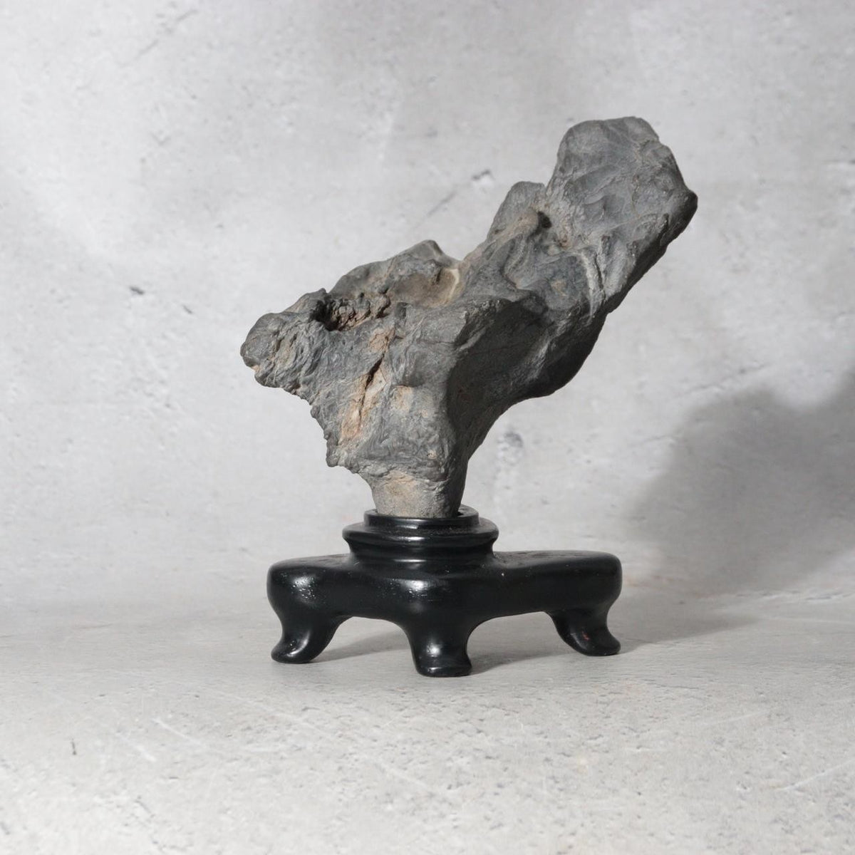 Vintage Japanese Suiseki Viewing Stone Bonsai Display with Wooden Daiza Base1
