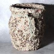 Vintage Japanese Pottery Octopus Trap Takotsubo Barnacles Rope Vase7