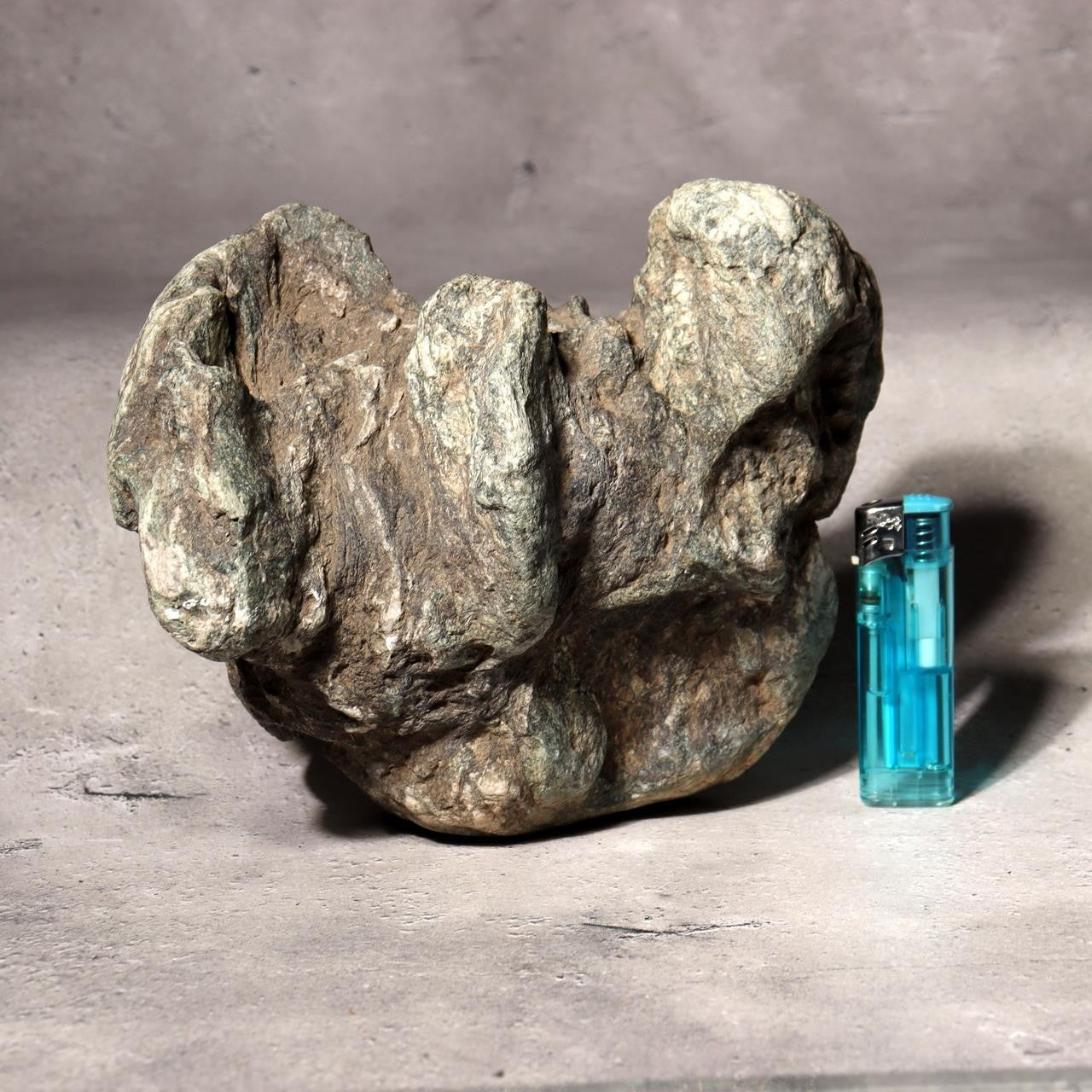 Japanese Suiseki Viewing Stone Green Sanba Chlorite Mountain Landscape 4.2kg1