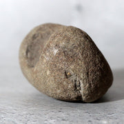 Japanese Hokkaido Daruma Suiseki Viewing Stone with Wooden Daiza Base13