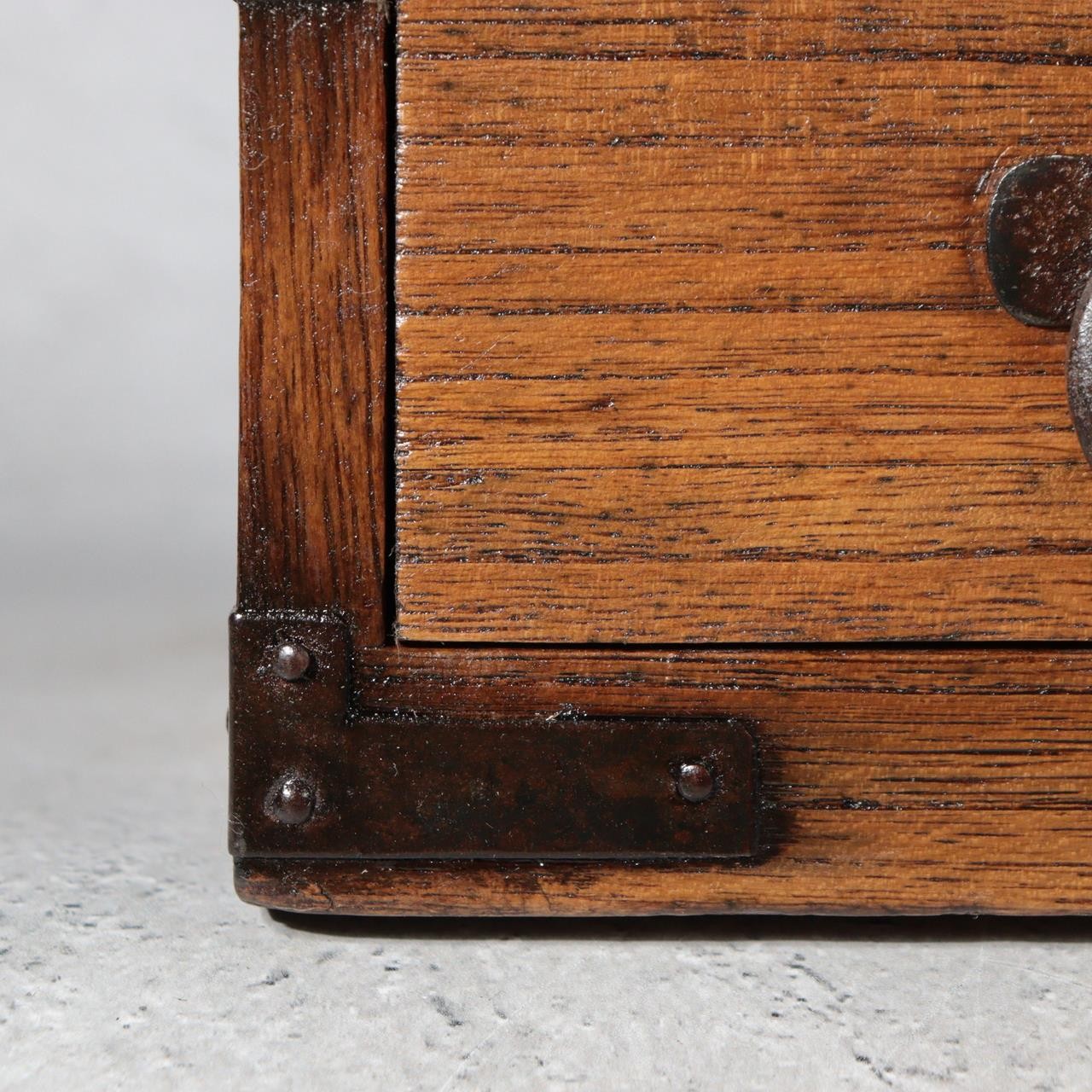 Antique Small Meiji Japanese Wooden Suzuribako Writing Box Ko dansu WO62917