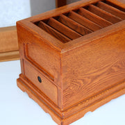 Japanese Wooden Saisen-bako Offering Box - Traditional Woodcraft 30cm WO5704