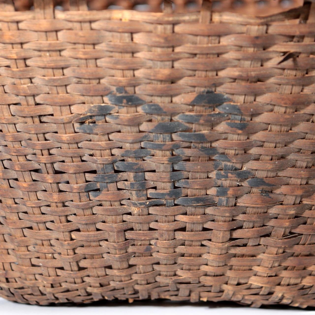 Vintage Japanese Folk Craft Bamboo Woven Basket Collection Set of 8 WO6396