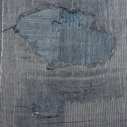 Antique Japanese Boro Indigo Fabric Patchwork Ranru Cotton Textile Rug BRKW16111