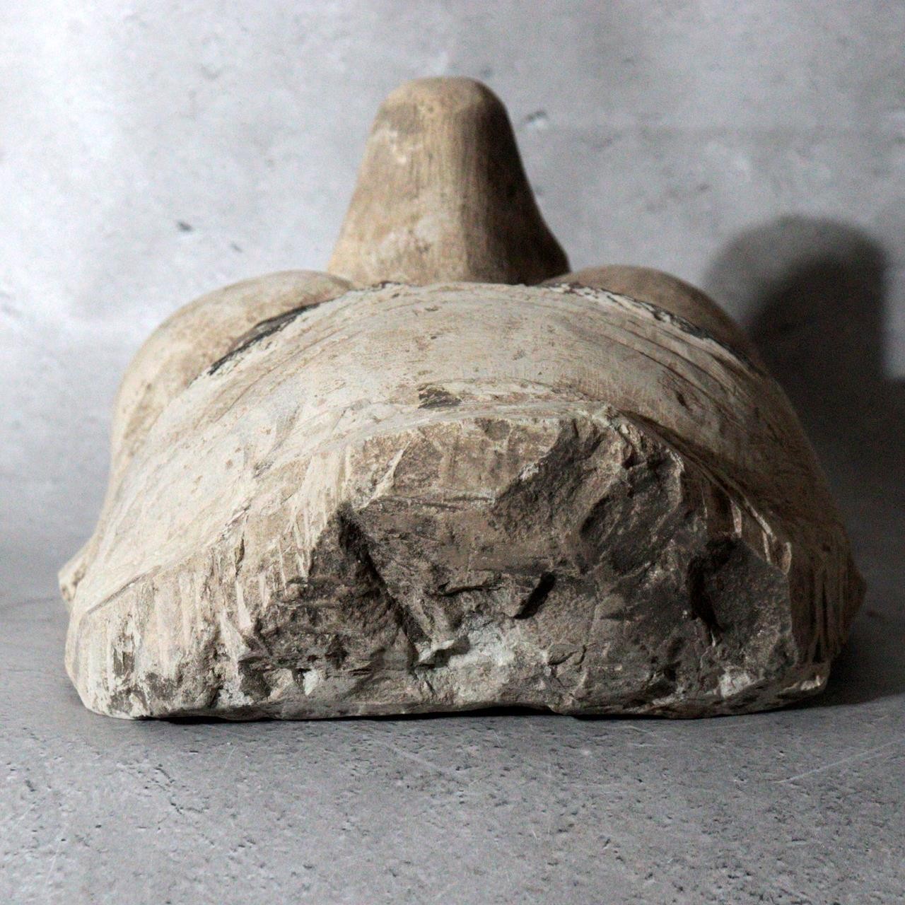 Vintage Japanese Stone Carved Daitengu Mask Figurine Mt. Takao Temple Shinto12