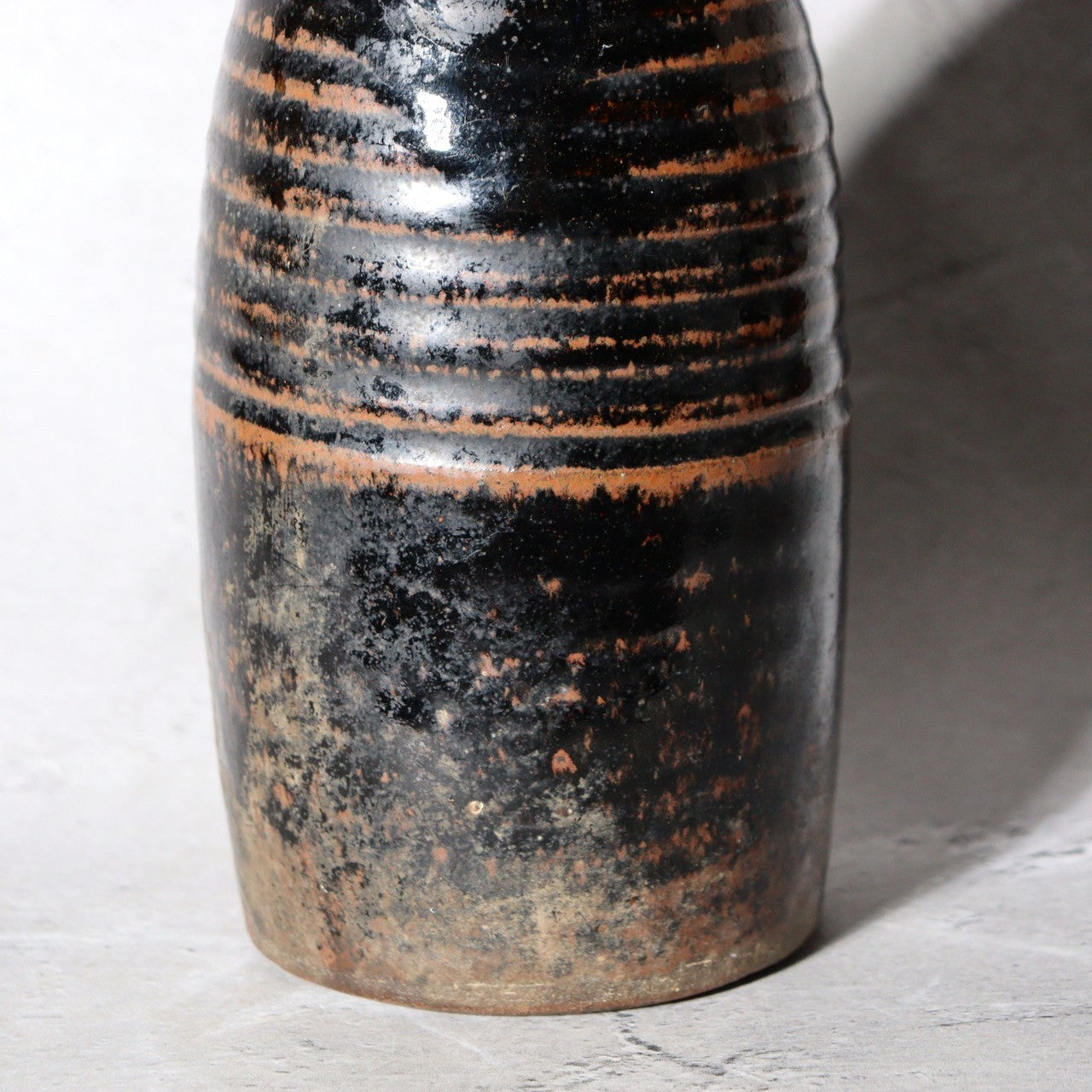 Antique Japanese Seba-yaki Pottery Tokkuri Sake Bottle Nagano Shinshu Vase17