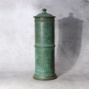 Japanese Kotou Bronze Vase Kurose Soko Buddhist Kyozutsu Sutra Container BV7531