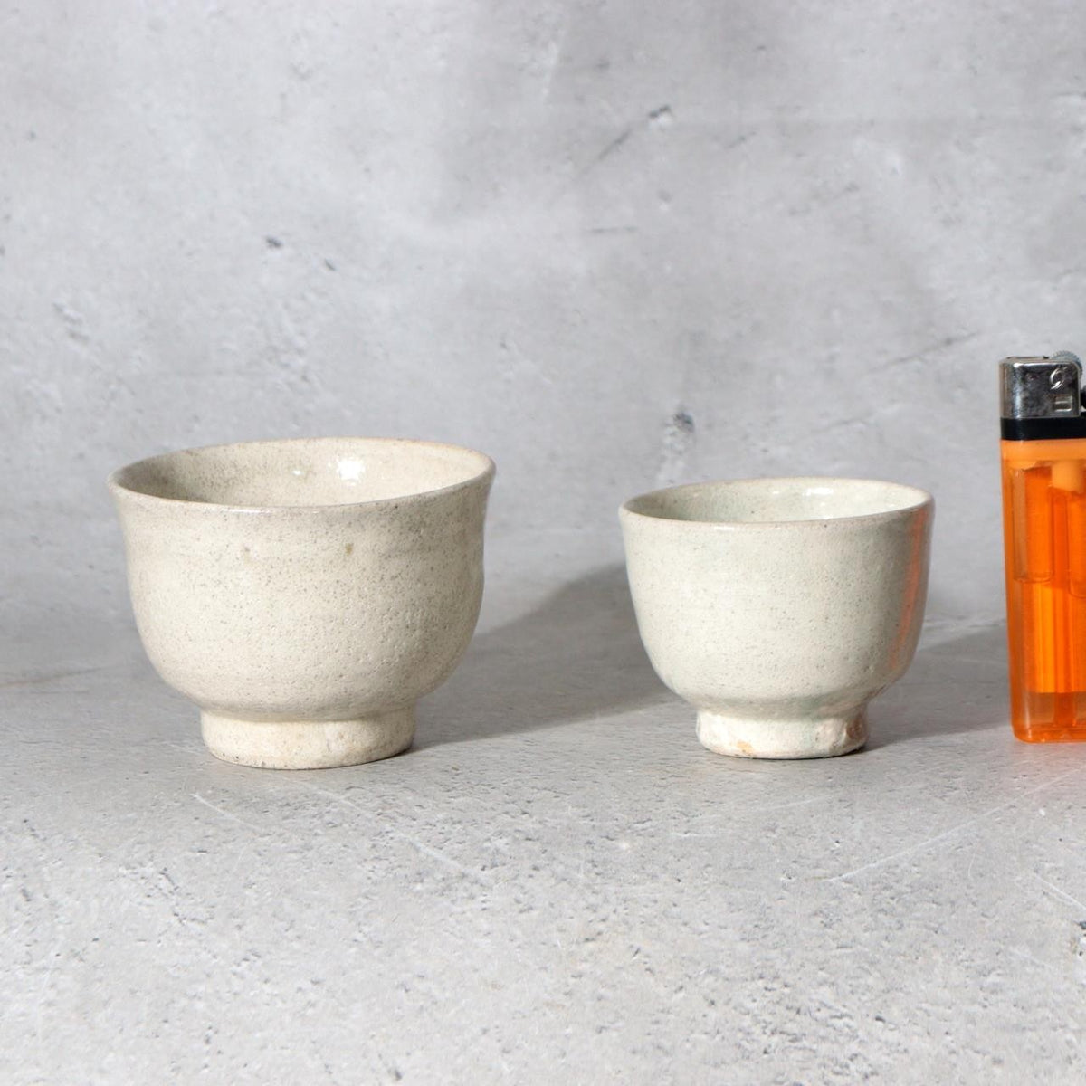 Korean Goryeo Ware Ceramic Teacups Pair Yi Bangja Tomobako PCP3165
