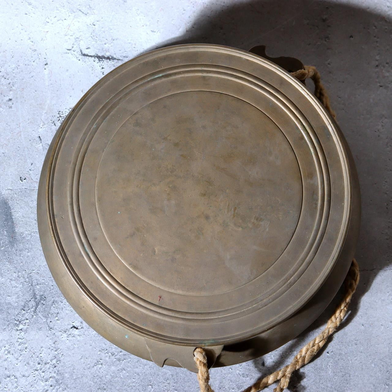 Large Antique Japanese Temple Gong Surigane 1861 Late Edo Period Kyoto 2.45kg2