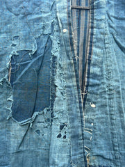 Antique Japanese Indigo Boro Noragi Jacket Patchwork Early Meiji BRKW1737