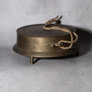 Large Antique Japanese Temple Gong Surigane 1861 Late Edo Period Kyoto 2.45kg7