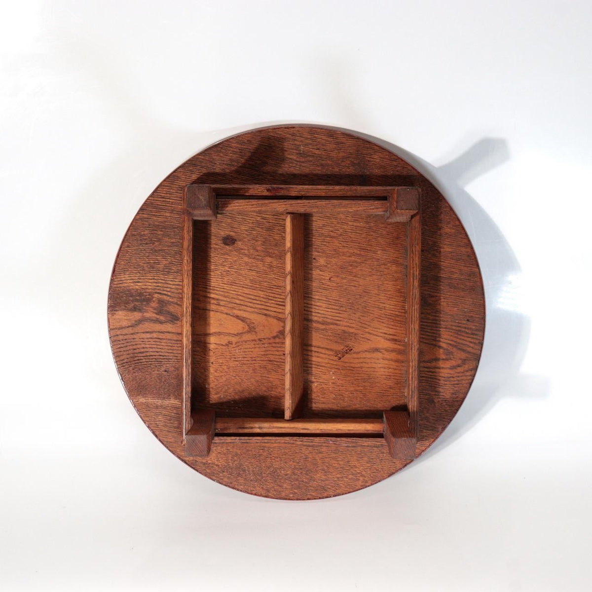 Vintage Japanese Wooden Miniature Chabudai Round Table Display Stand 11.6inch11