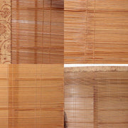 Japanese Vintage Woven Bamboo Ozashiki Sudare Misu Blinds Pair Set VG42414