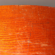 Japanese Vintage Folding Low Table Chabudai Wood Brown Black Compact 43cm WO52410