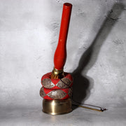 Japanese Vintage Shinto Suzu Bell with Braided Worship Rope Shrine Tassel 99cm9