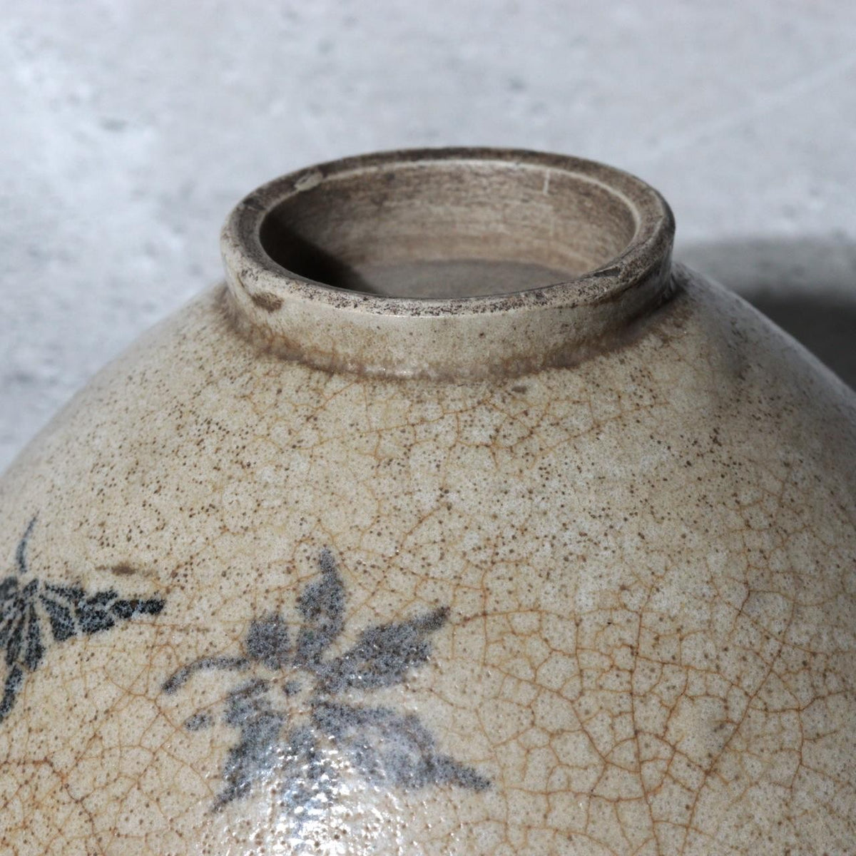 Late Edo Seto Karatsu Fukizumi Chawan Tea Bowl Gosu Maple Kintsugi Repair PCP3163