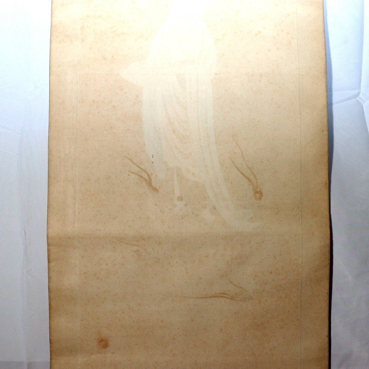 Japanese Hand-painted Silk Hanging Scroll Kakejiku Kannon Dragon Fukai16