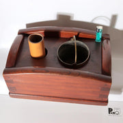 Antique Japanese Zelkova Wood Tabako bon Smoking Box Large WO6222