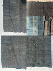 Antique Japanese Boro Kofu Thick Layered Cotton Indigo Textile Rug11