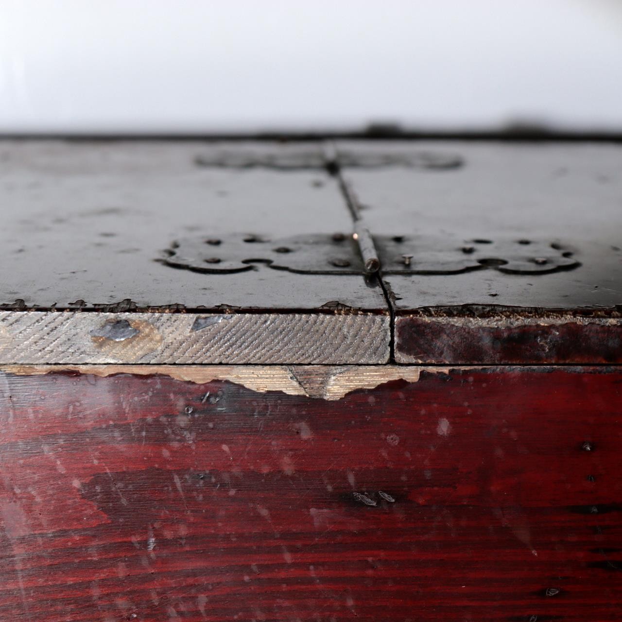 ​Antique Late Edo Meiji Japanese Cedar Wood Ko dansu Small Chest Tansu WO6146