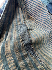 Antique Japanese Indigo Boro Noragi Jacket Patchwork Early Meiji BRKW17312