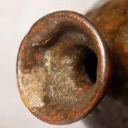 Antique Early Joseon Dynasty Iron Glaze Tokkuri Sake Bottle Brown Pottery KRS17910