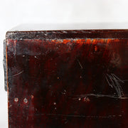 Antique Japanese Lacquer Drawer Box - Natural Urushi Bakumatsu Meiji Era WO58213