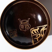 11-Piece Japanese Antique Urushi Lacquerware Set Gold Maki-e Chrysanthemum etc12