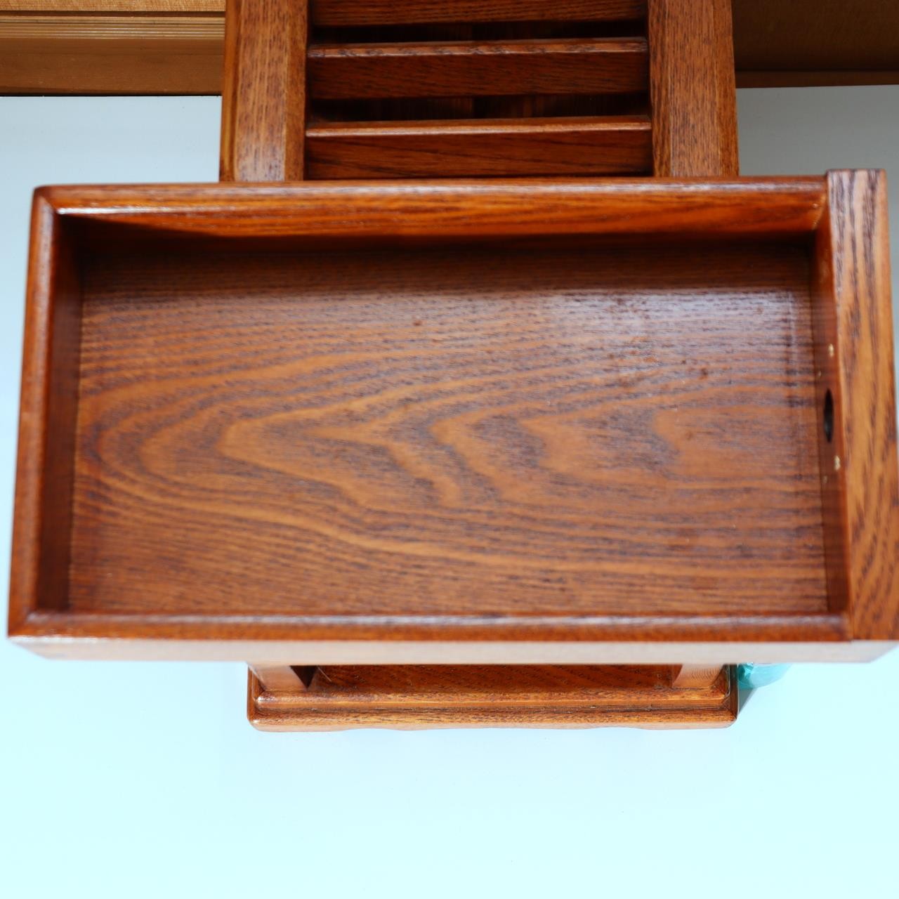 Japanese Wooden Saisen-bako Offering Box - Traditional Woodcraft 30cm WO5708