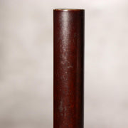 Vintage Japanese Bronze Bud Vase Long Neck Reddish Brown Patina Ikebana Zen BV723