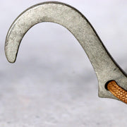 Antique Japanese Pewter Bajou-Shaku Samurai Horseback Sake Ladle Cup Engraved9