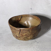 Unique Modern Japanese Studio Pottery Henkei Chawan Rivet-Like Tea Bowl 170g15