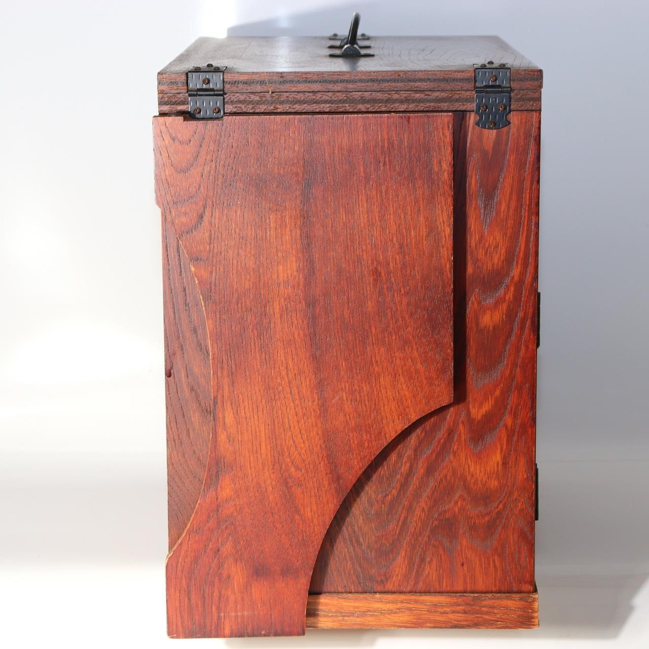 Japanese Wood Sewing Box Hari-bako Folding Worktop Ko-tansu 34cm13