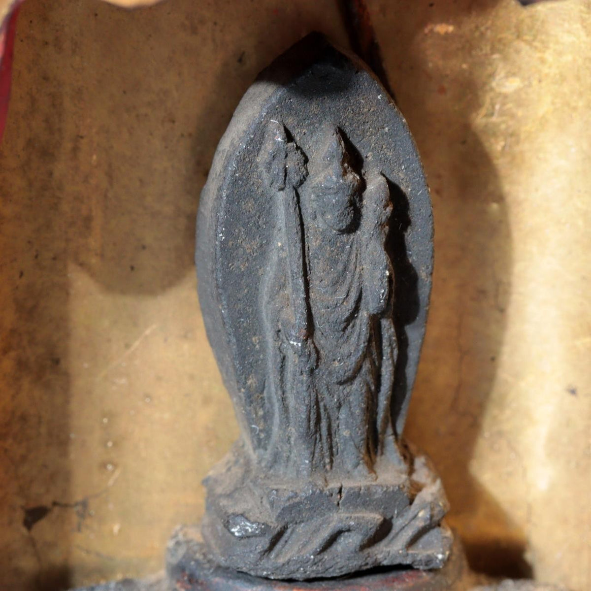 Antique Japanese Late Edo–Early Meiji Zushi Kannon Buddhist Shrine – WO65414