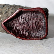 Kyoto Yase Maguro-ishi Natural Suiseki Viewing Stone Rosewood Base Box SS4614
