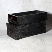Antique Japanese Lacquer Drawer Box - Natural Urushi Bakumatsu Meiji Era WO5828