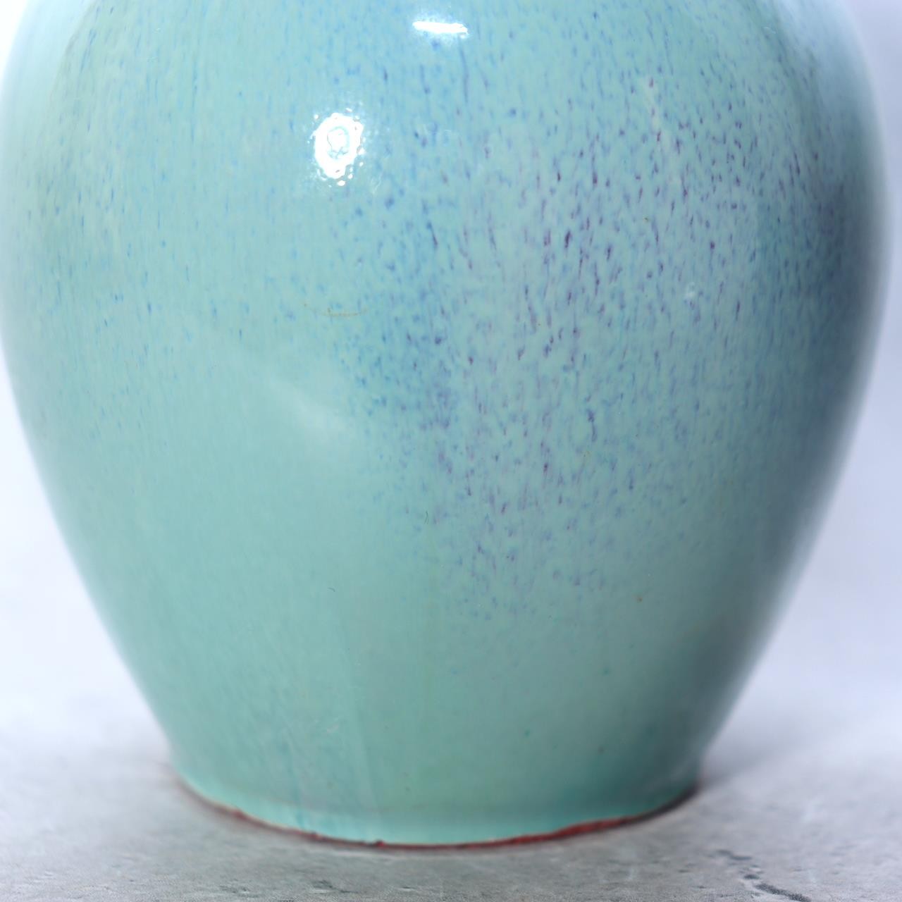 Stunning Japanese Peacock Glaze Vase by Masahide Matsuyama - Signed Tomobako14