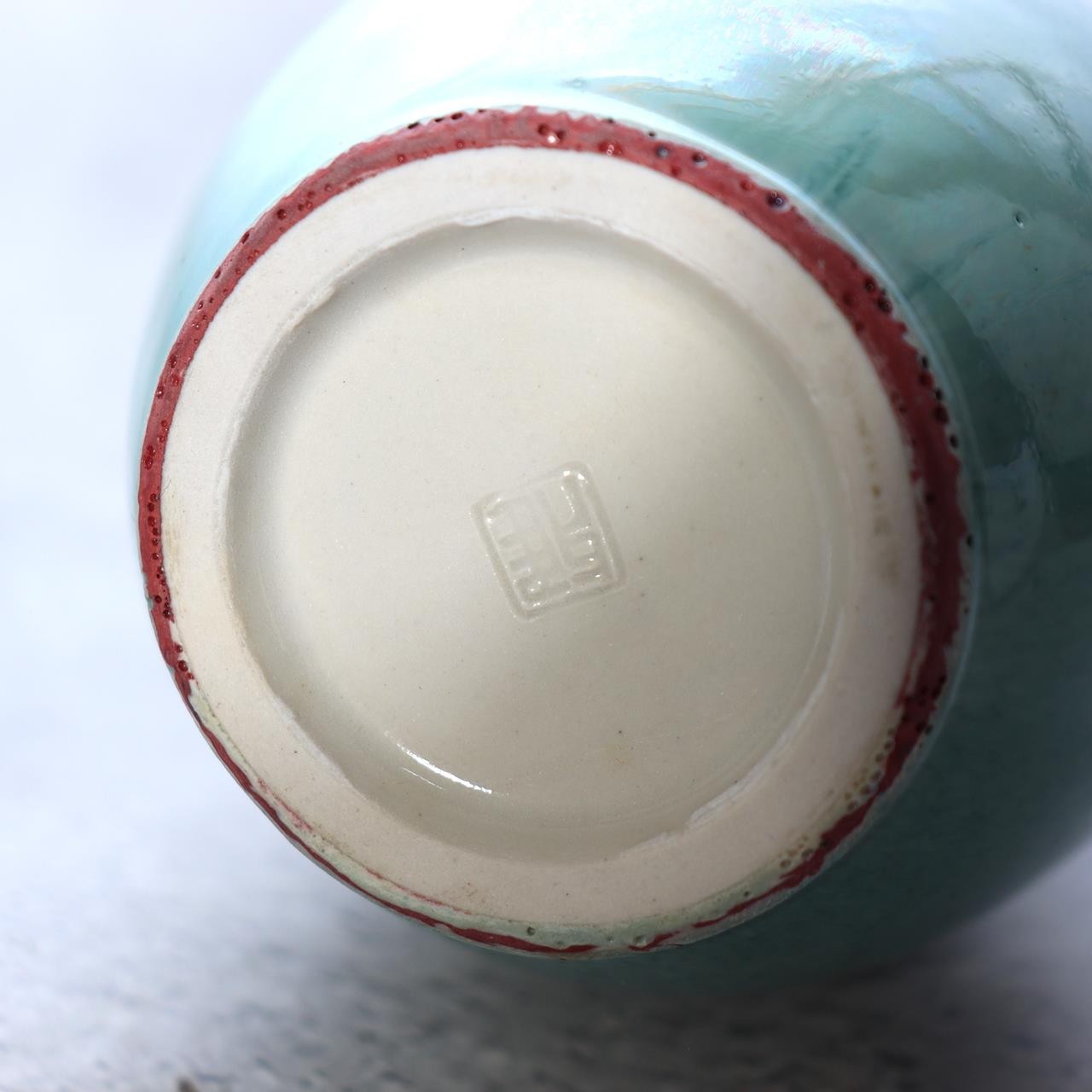 Stunning Japanese Peacock Glaze Vase by Masahide Matsuyama - Signed Tomobako13