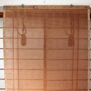 Japanese Vintage Woven Bamboo Ozashiki Sudare Misu Blinds Pair Set VG42410