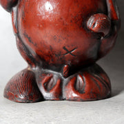 Vintage Japanese Ceramic Tanuki Okimono Tokoname Ware Beckoning Pose PCP31411