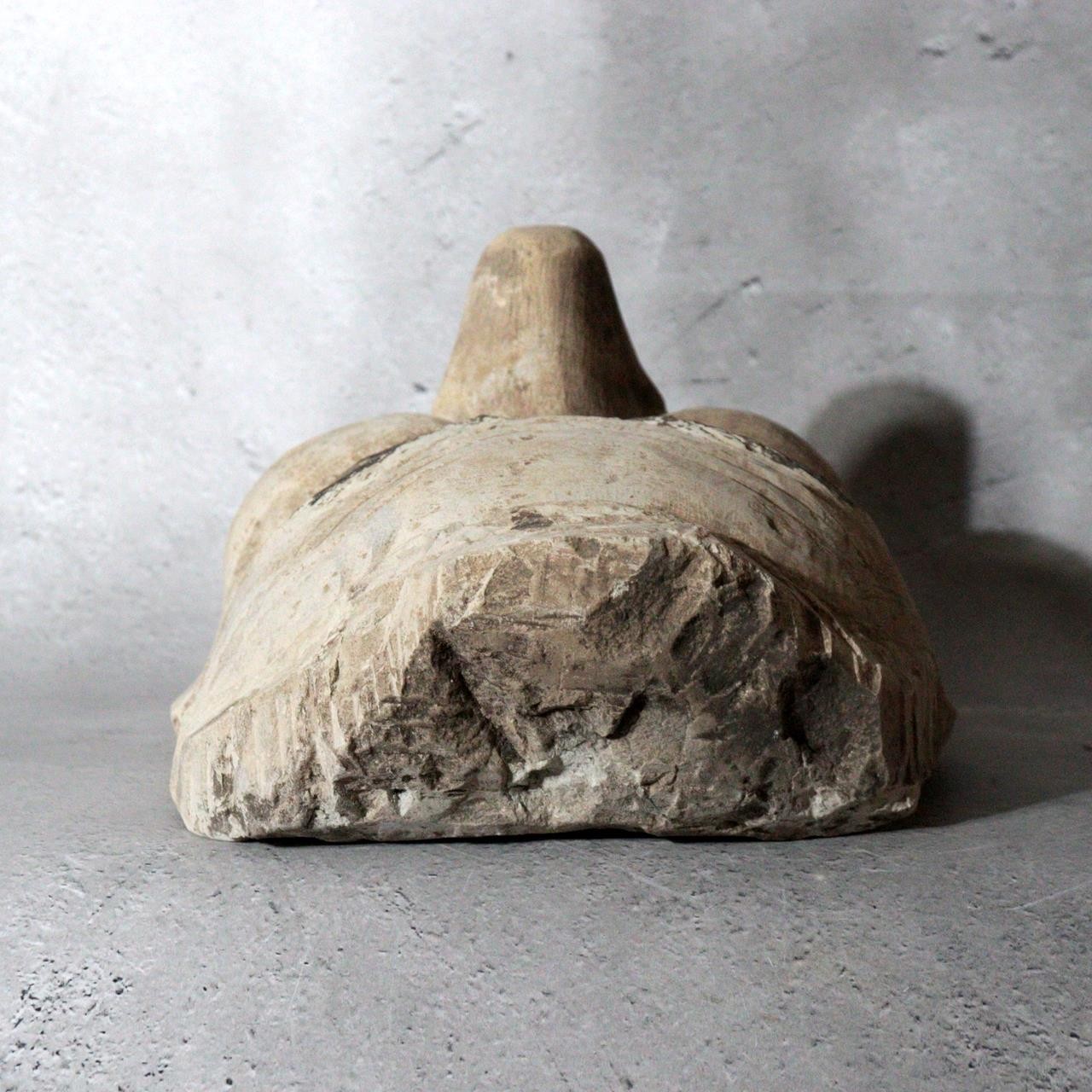 Vintage Japanese Stone Carved Daitengu Mask Figurine Mt. Takao Temple Shinto7