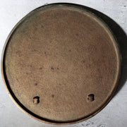 Antique Japanese Shinto Shrine Bronze Mirror Shinkyo Wooden Stand BOSa667