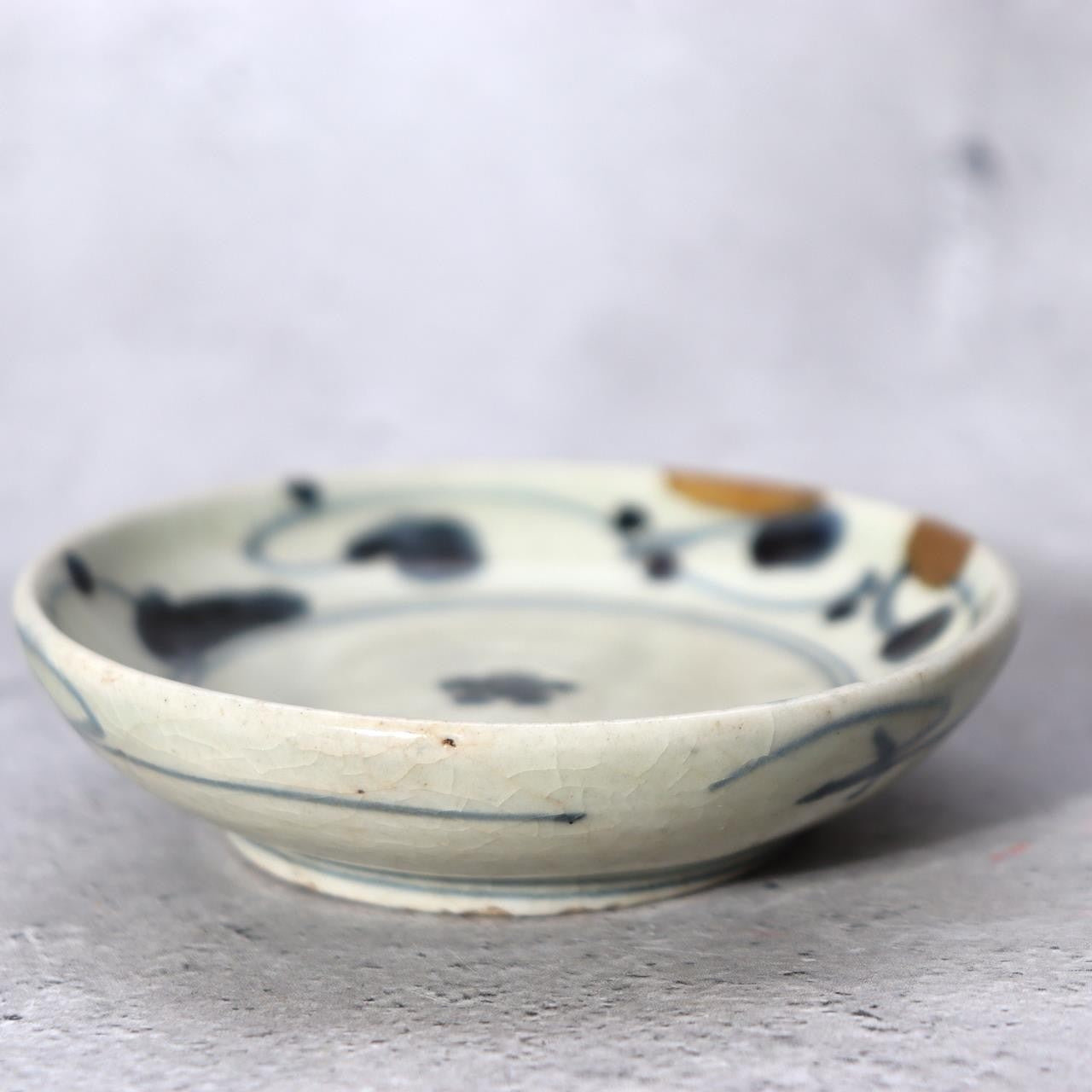Antique Japanese Imari Sometsuke Set  Tako Karakusa Slender Vase & Kozara Plate15