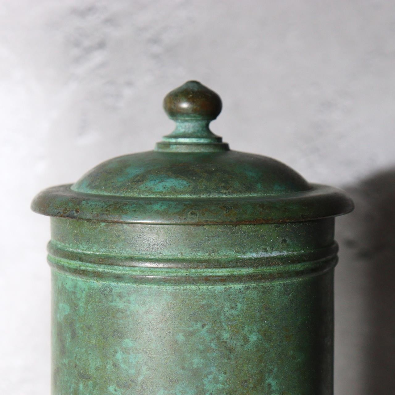 Japanese Kotou Bronze Vase Kurose Soko Buddhist Kyozutsu Sutra Container BV7533