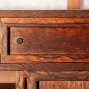 Japanese Antique Cabinet Kotansu Kurogaki Black Persimmon Keyaki Wood Shelf14