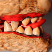 Japanese Wood Mask Bakedanuki Yokai Monster Signed Yoshino Tadao Market Fresh19